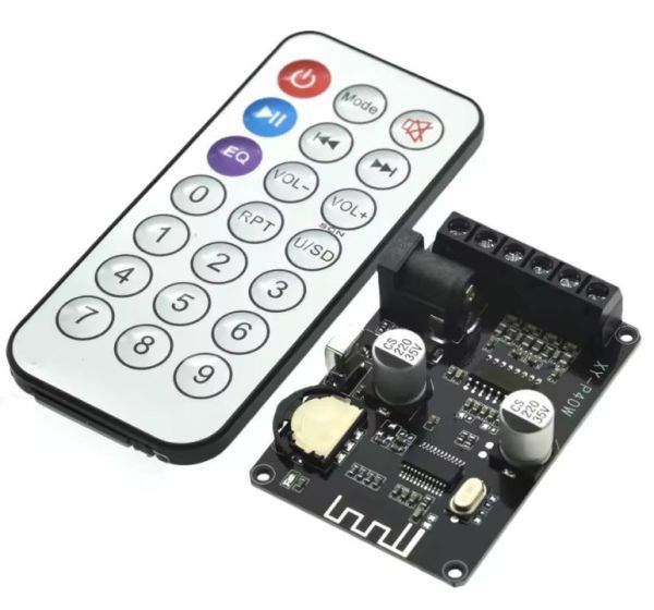 ЦИФРОВОЙ УСИЛИТЕЛЬ МОЩНОСТИ ЗВУКА 40 ВТ, BLUETOOTH, XY-P40W