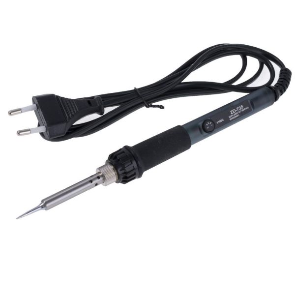 Паяльник ZD-735 з регулятором температури 200 - 480 ° C 60W, керамічний нагрівач